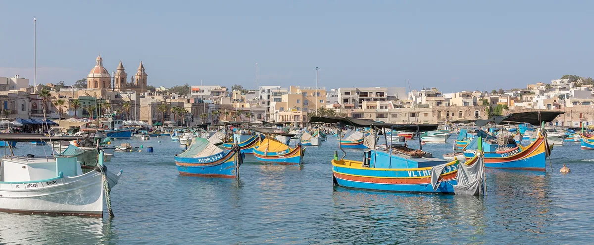 Marsaxlokk harbour in Malta